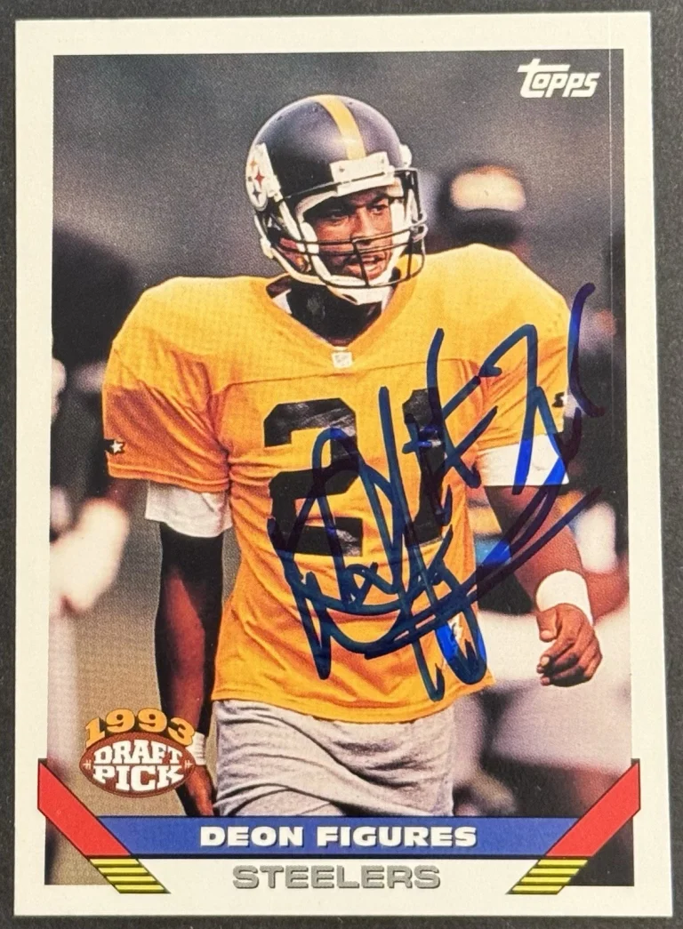Deon Figures Signed 1993 Topps Rookie Card BAS Beckett COA Colorado