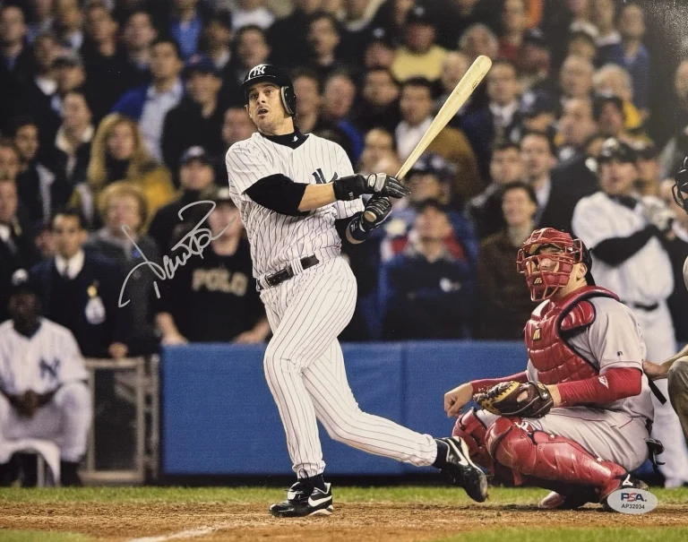 Aaron Boone Signed Autographed New York Yankees Game 7 11x14 Photo PSA/DNA