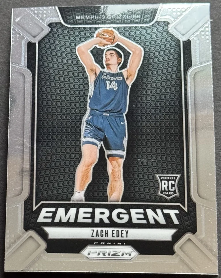 2024-25 Panini Prizm Zach Edey Emergent RC #16 Memphis Grizzlies