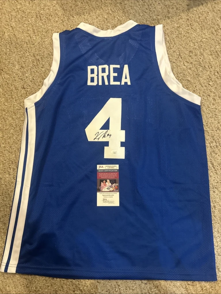 KENTUCKY WILDCATS- KOBY BREA SIGNED AUTOGRAPH JERSEY JSA COA BASKETBALL