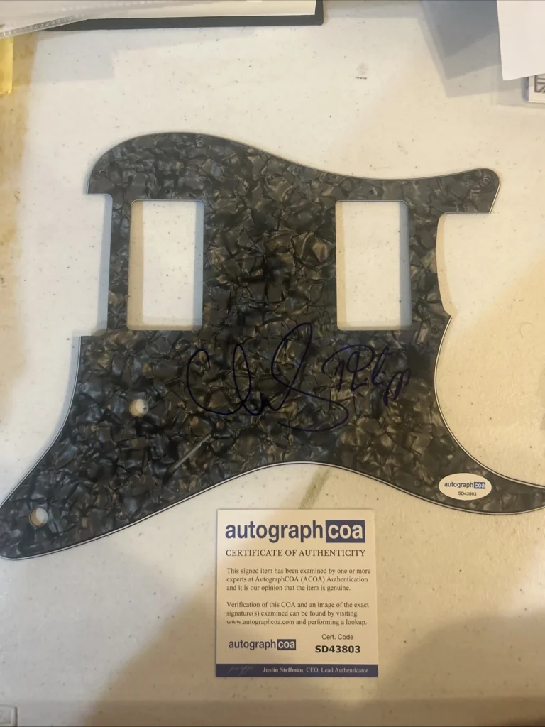 MILKY CHANCE SIGNED AUTOGRAPH STRAT GUITAR PICKGUARD ACOA STOLEN DANCE