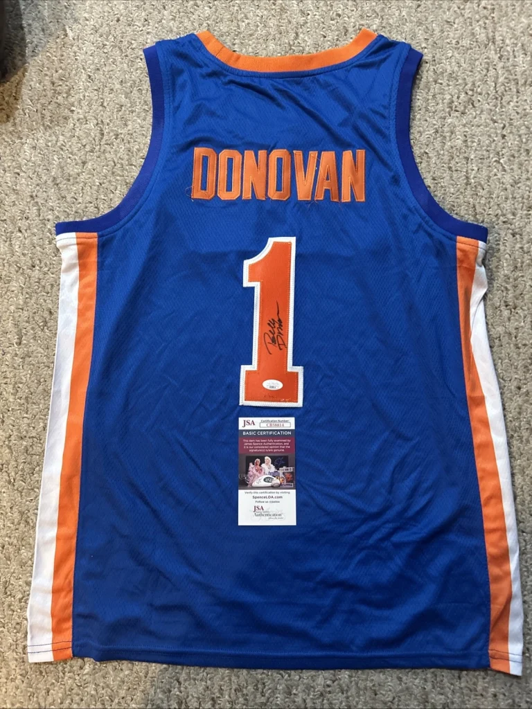 FLORIDA GATORS- BILLY DONOVAN SIGNED AUTOGRAPH JERSEY JSA COA HOF COACH CHAMPION