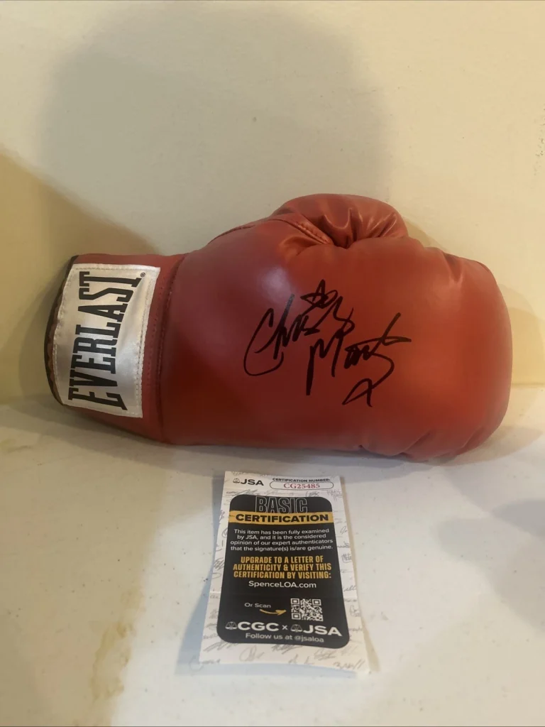CHRISTY MARTIN SIGNED AUTOGRAPH EVERLAST BOXING GLOVE JSA COA HOF 2020