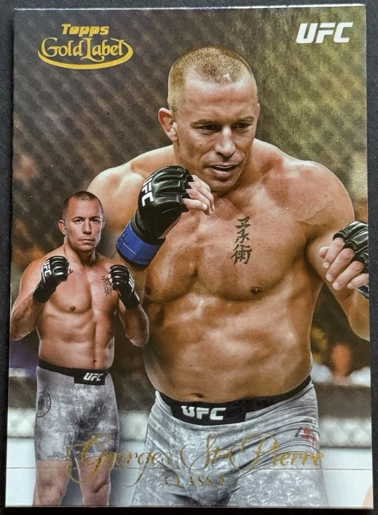 GEORGES ST PIERRE 2024 TOPPS GOLD LABEL UFC CLASS 2 SP #22
