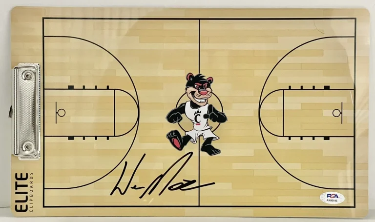 Wes Miller Signed Autographed Cincinnati Bearcats Coaches Clipboard PSA/DNA