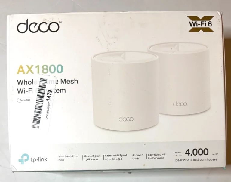 TP-Link Deco X20 AX1800 WiFi 6 Mesh System 2-Pack Complete Open Box