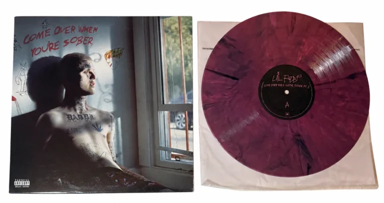 Lil Peep Come Over When You're Sober Pt. 2 Birthday Pink Black Marble Vinyl LP