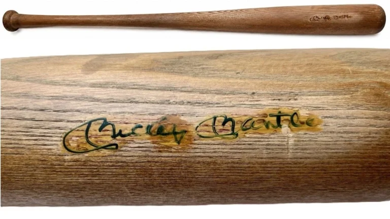 Mickey Mantle Signed Auto Vintage Full Size Baseball Bat Yankees HOF JSA