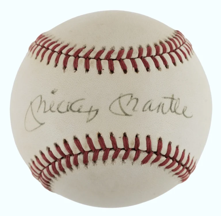 Mickey Mantle Signed Auto OAL Baseball New York Yankees HOF JSA