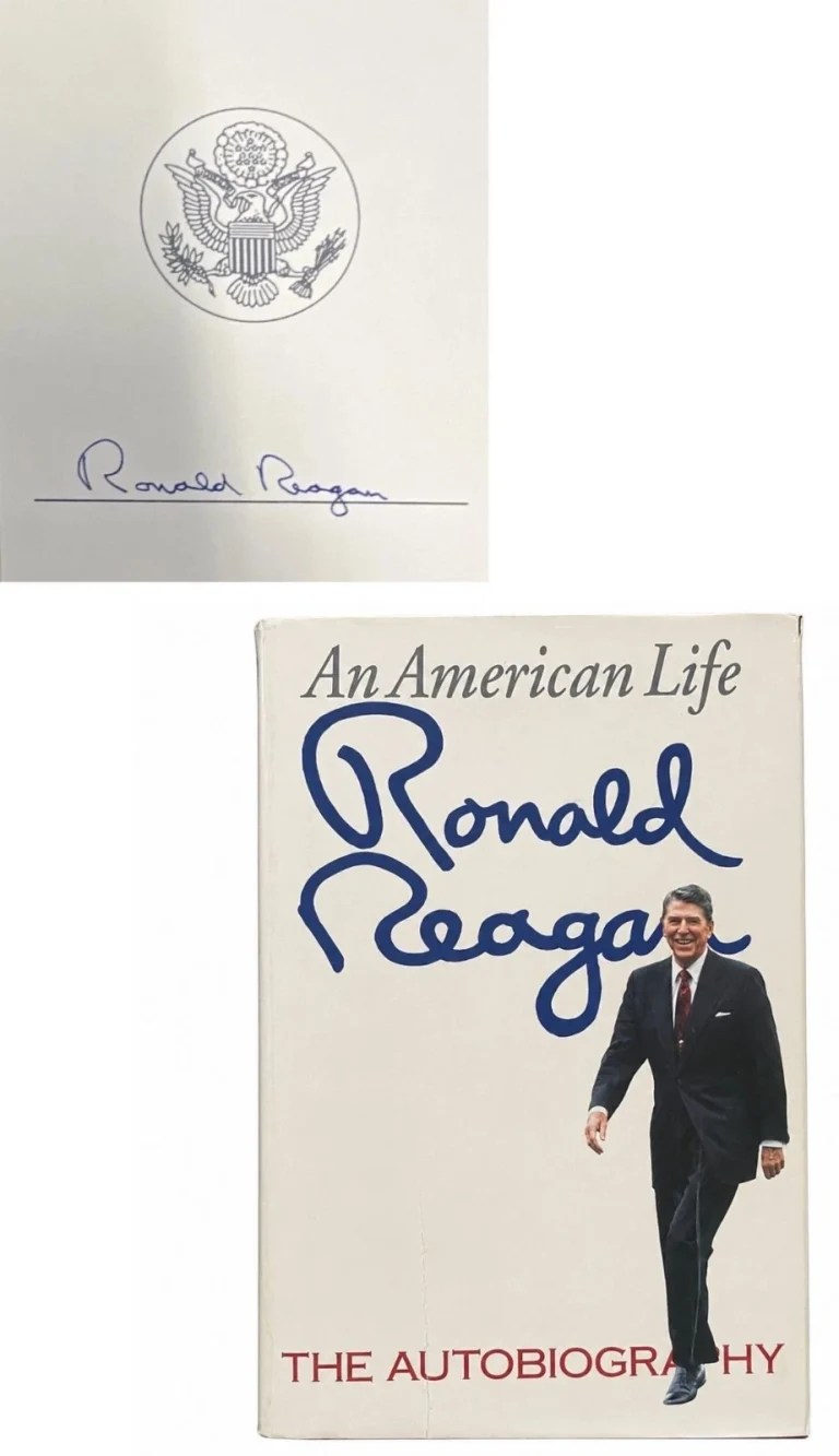 Ronald Reagan Signed Auto An American Life 1st Edition 1st Printing Book GRAD