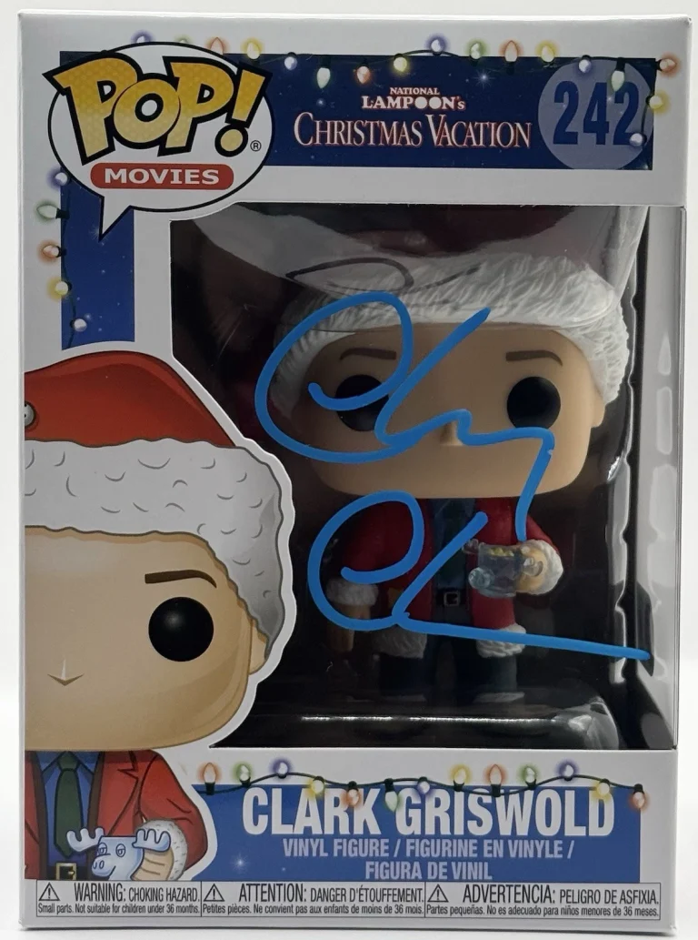 Chevy Chase Signed Clark Griswold Christmas Vacation Funko Pop #242 - BAS WIT