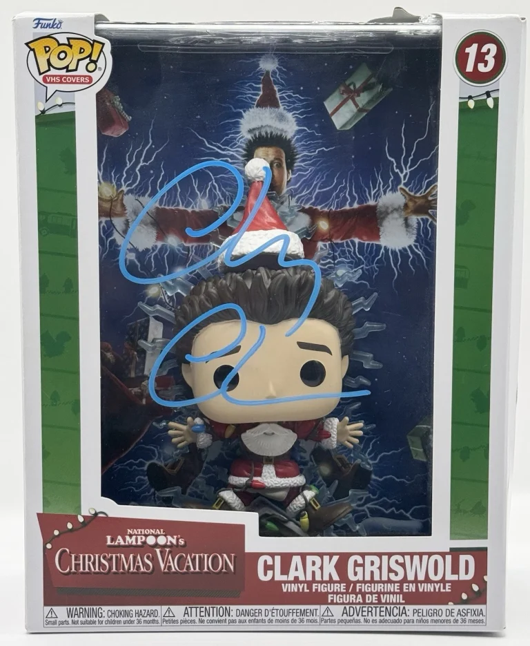 Chevy Chase Signed Clark Griswold Funko Pop #13 Christmas Vacation Beckett