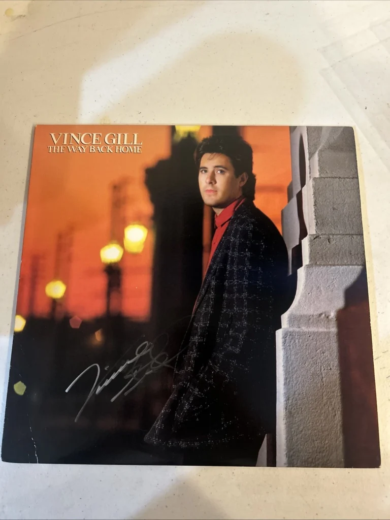 VINCE GILL SIGNED AUTOGRAPH VINYL ALBUM ACOA THE WAY BACK HOME RECORD LP COUNTRY