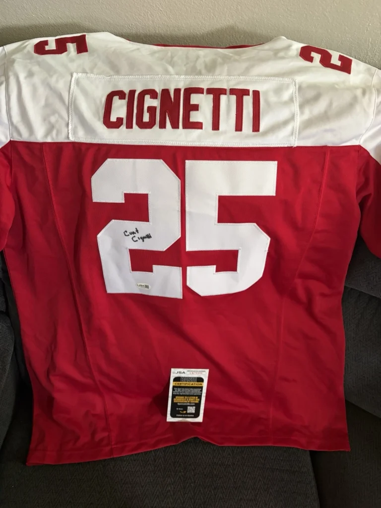 Coach Curt Cignetti SIGNED Indiana IU Hoosiers Jersey XL JSA Authenticated COA