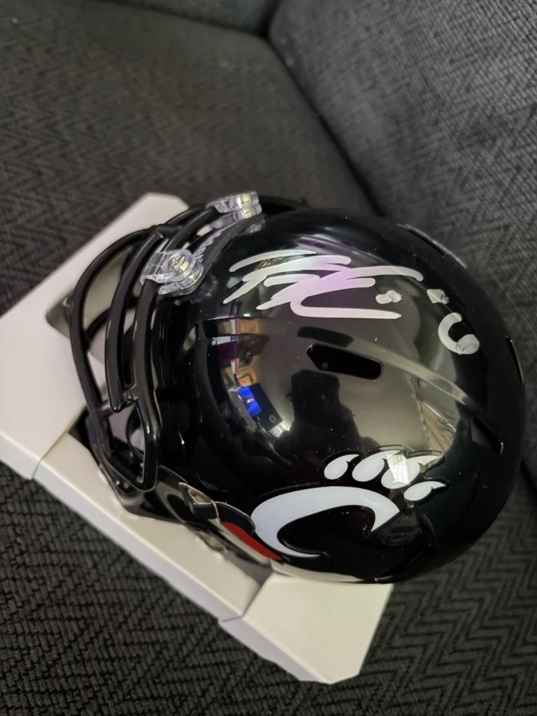 Brian Cook Signed Cincinnati Bearcats Mini Helmet Autographed