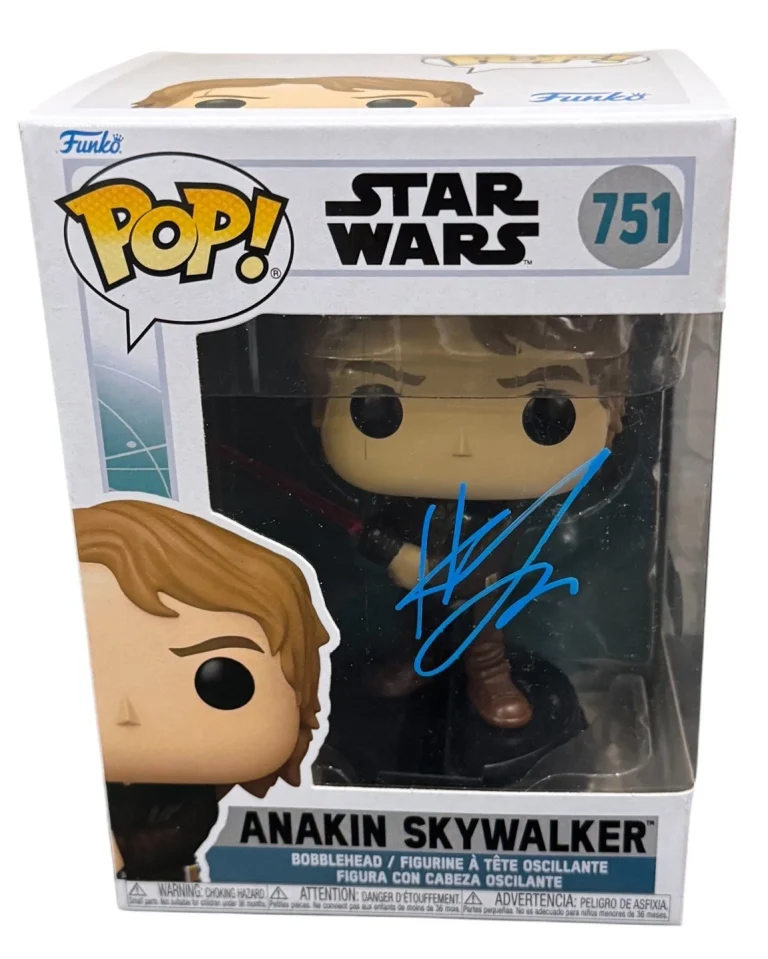 Hayden Christensen Signed Star Wars Anakin Skywalker Funko Pop #751 Beckett COA