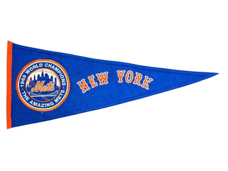 New York Mets 1969 World Champion Felt Pennant Winning Streak