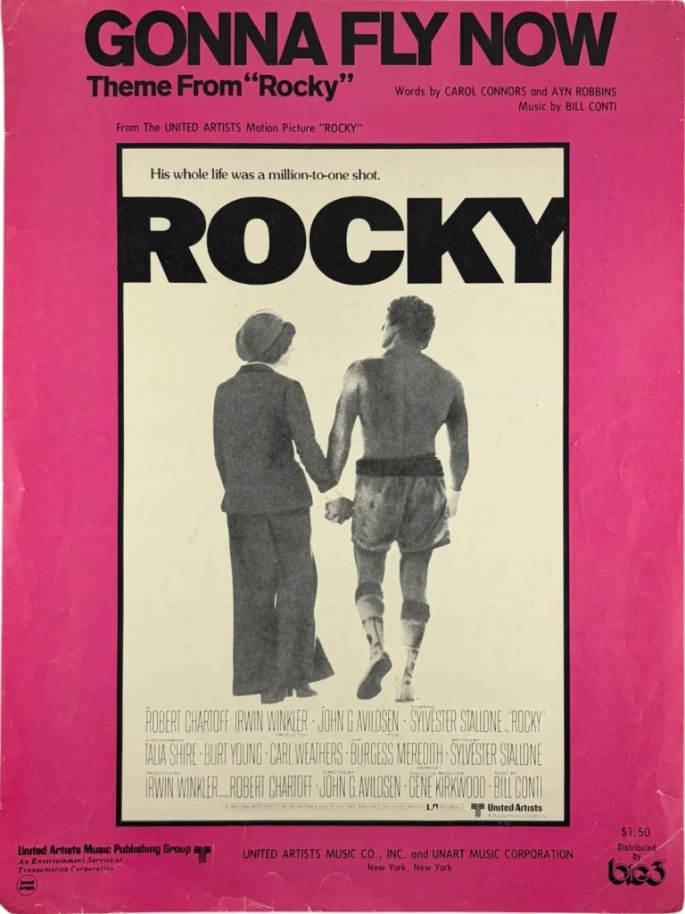 Rocky Original Gonna Fly With Me Song Booklet 1977 BIG 3