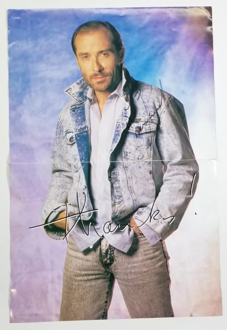 Lee Greenwood REAL hand SIGNED Vintage Foldout Poster COA Autographed Bless USA