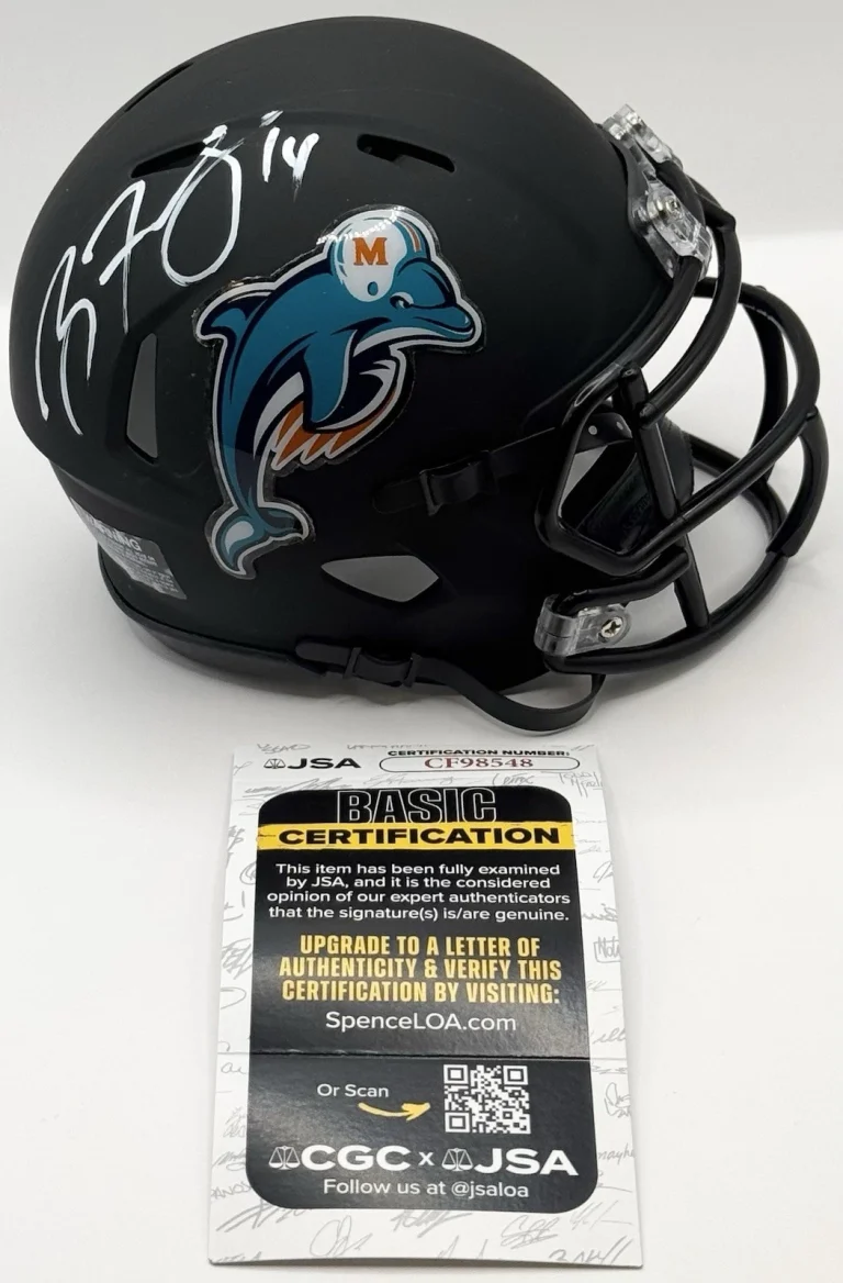 Ryan Fitzpatrick Signed Autographed Miami Dolphins Mini Helmet JSA COA