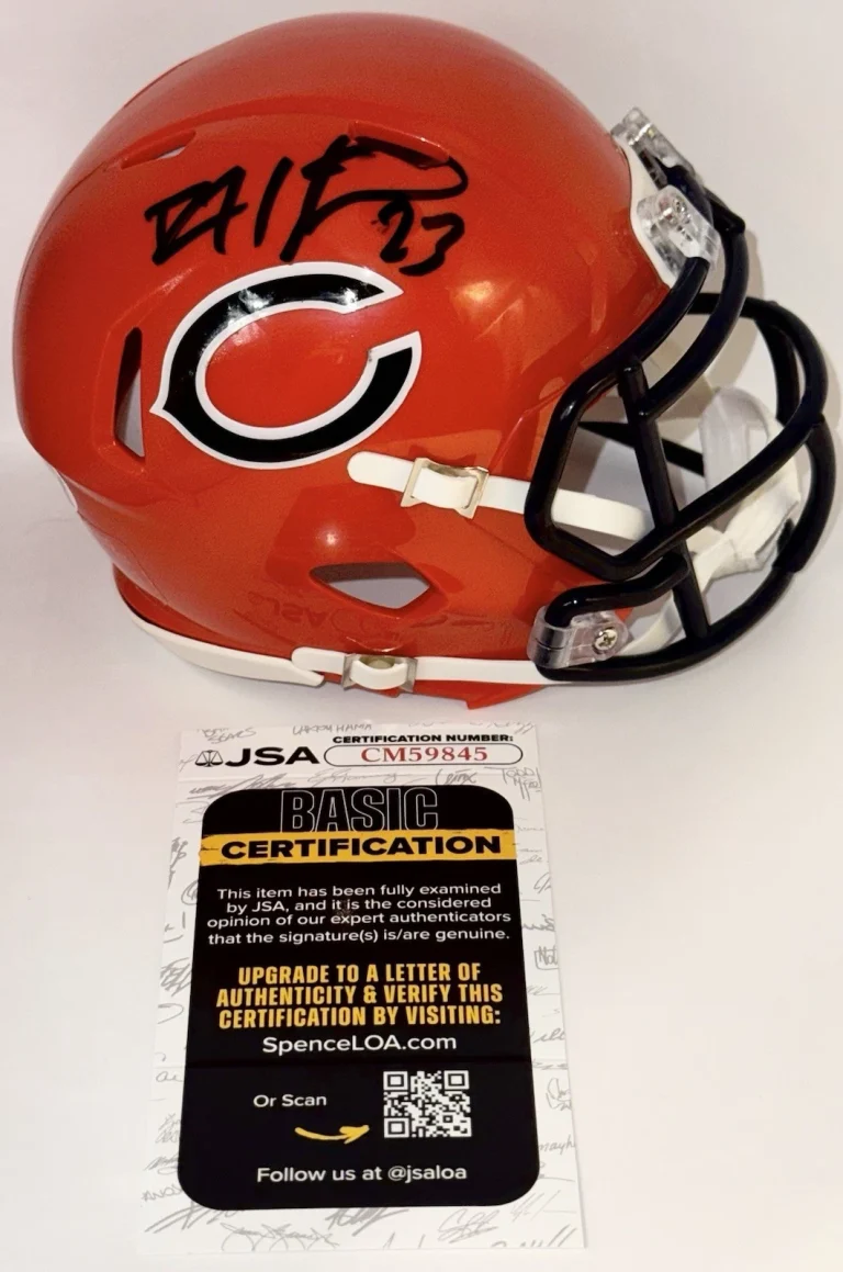 Devin Hester Signed Autographed Chicago Bears Mini Helmet JSA COA