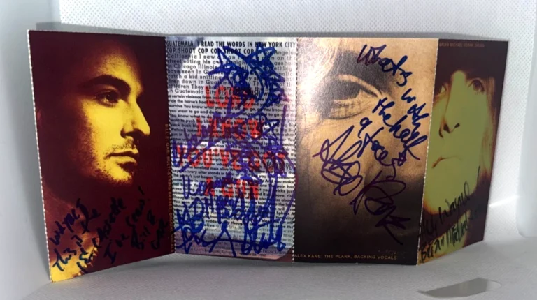 Life Sex & Death band REAL fully hand SIGNED Silent Majority cassette COA RARE