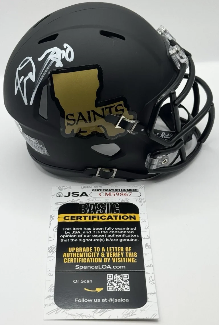 Jimmy Graham Signed Autographed New Orleans Saints Mini Helmet JSA COA