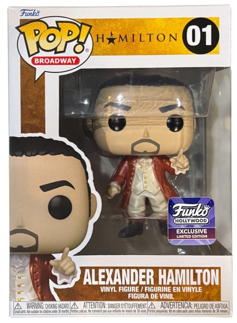 Funko Pop! Broadway Alexander Hamilton #01 Hollywood Exclusive Metallic Figure