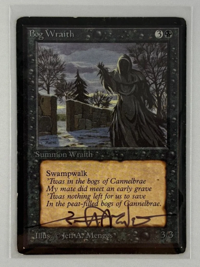 SIGNED BOG WRAITH BETA JEFF A. MENGES MTG MP