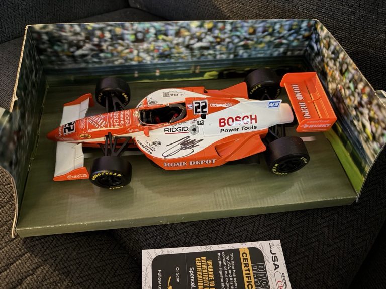 Tony Stewart Signed 1:18 Scale 1998 Indy 500 Diecast JSA Authentication COA