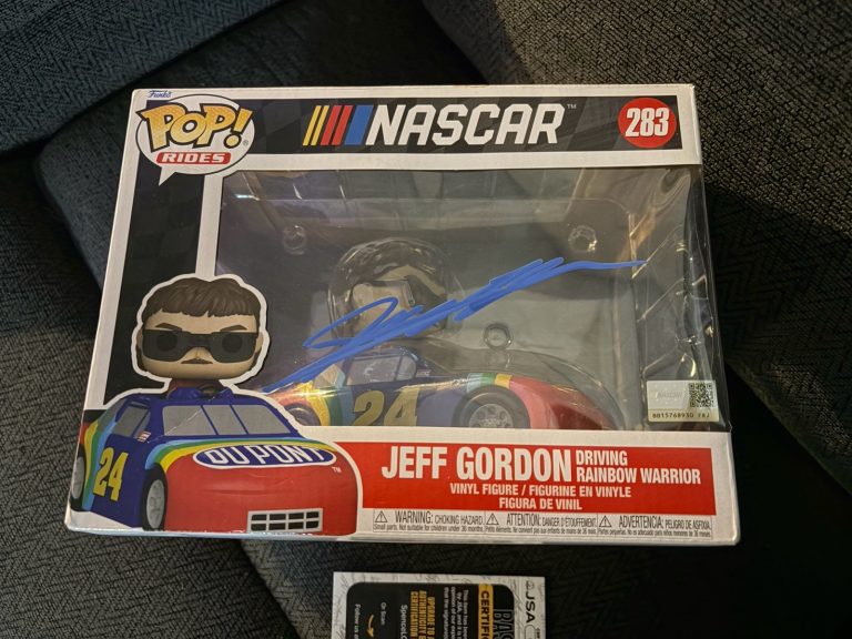 Jeff Gordon Signed Funko Pop 293 JSA Authentication COA Autographed Oversized