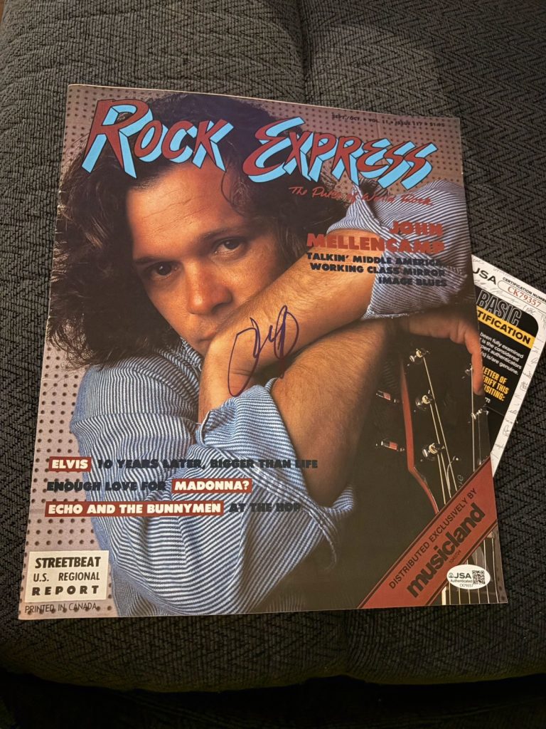 John Mellencamp Signed Rock Express Magazine JSA Authenticated COA