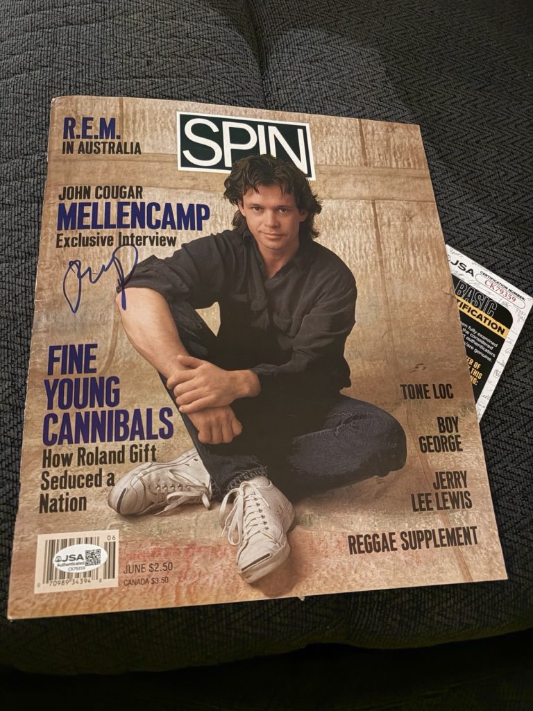 John Mellencamp Signed Spin Magazine JSA Authenticated COA