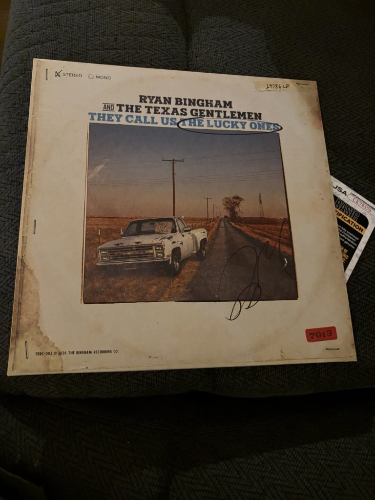 Ryan Bingham SIGNED Vinyl ALBUM JSA Authenticated COA The Lucky Ones Yellowstone