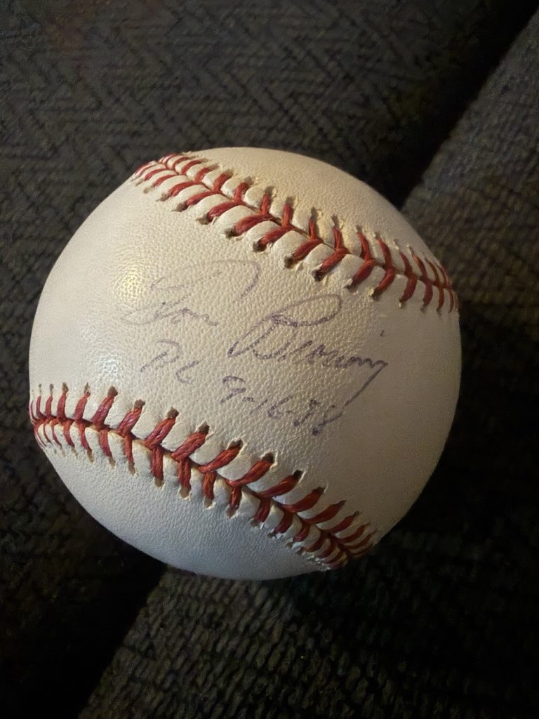 Tom Browning Signed Baseball Official Authentic Rawlings ROMLB PG Giamatti