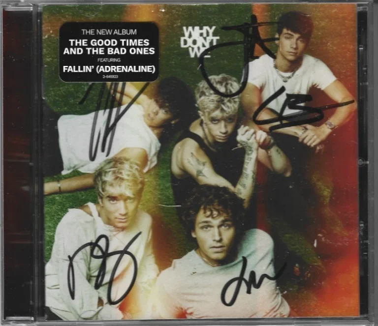 Why Don't We REAL hand SIGNED Good Times And The Bad Ones CD #2 COA Autographed