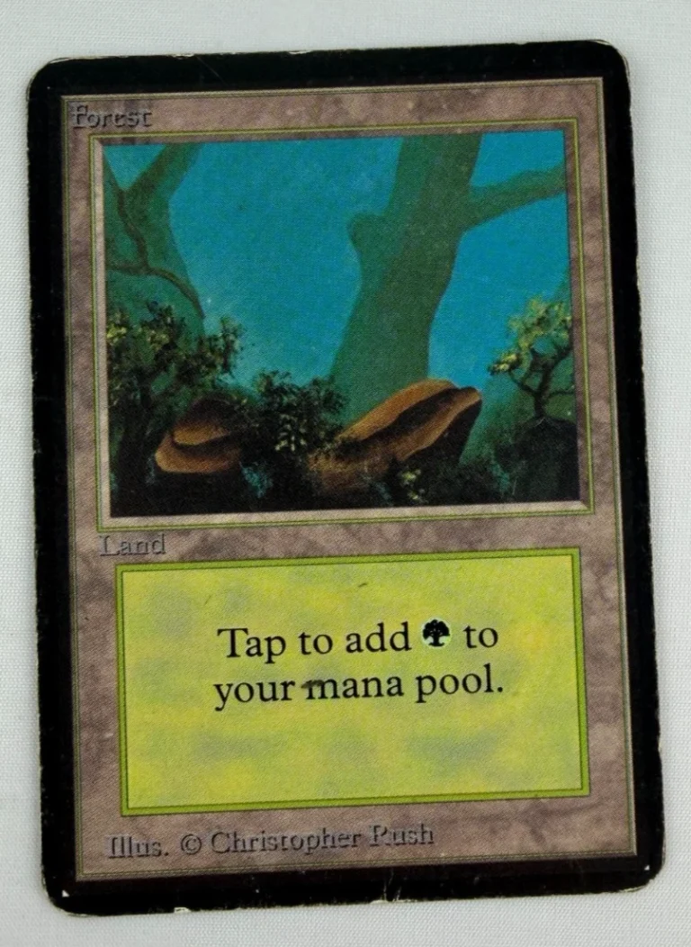Alpha Forest V1 Basic Land HP MTG Magic