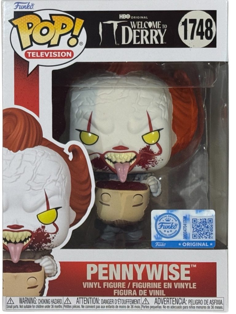 Funko Pop! IT: Welcome to Derry Pennywise with Head #1748 Exclusive + Protector