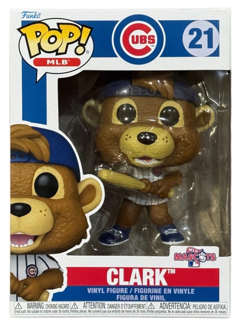 Funko Pop! MLB Chicago Cubs Clark #21 Baseball Mascots Clark the Cub + Protector