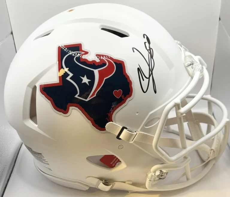 Andre Johnson Signed Autographed Houston Texans Full Size Custom Helmet JSA COA