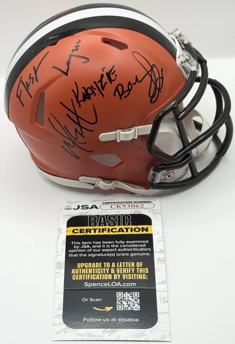 Bone Thugs N Harmony Signed Cleveland Browns Mini Helmet All 5 JSA COA