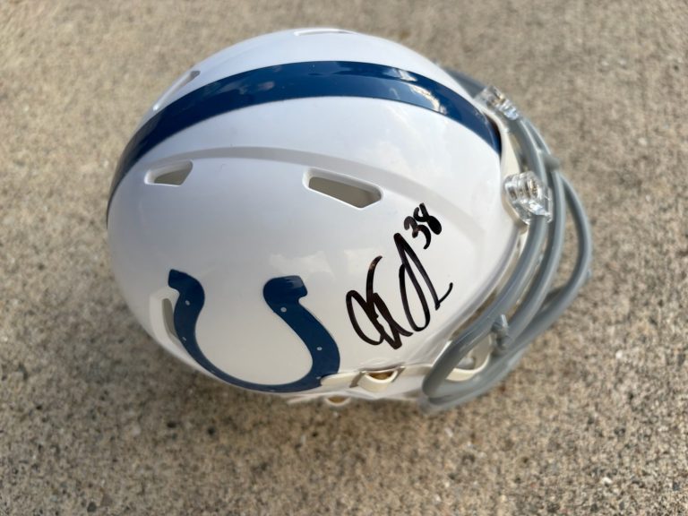 Jonathan Owens Signed Indianapolis Colts Mini Helmet