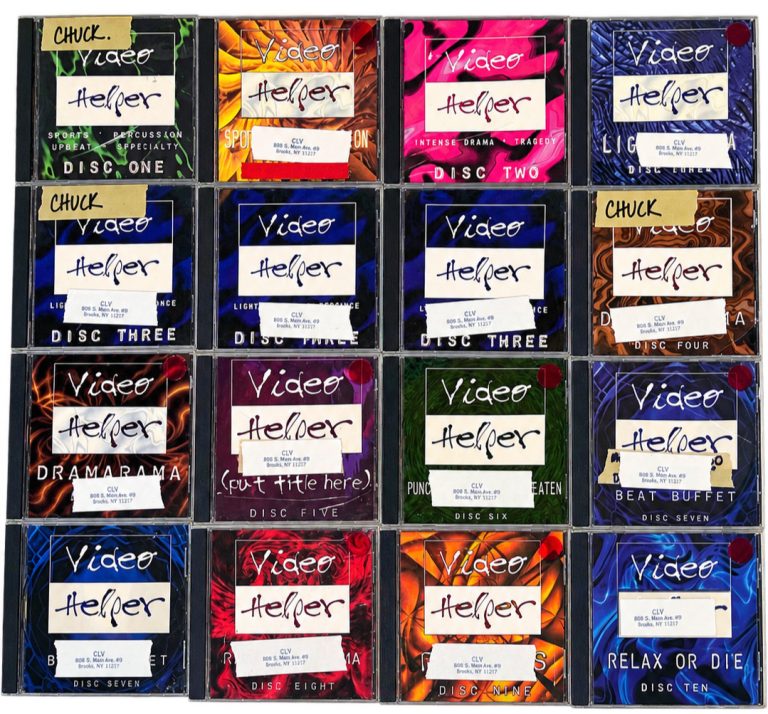 Rare VideoHelper TV Production Music Sound Design 25 CD Lot NBC Studio Archive