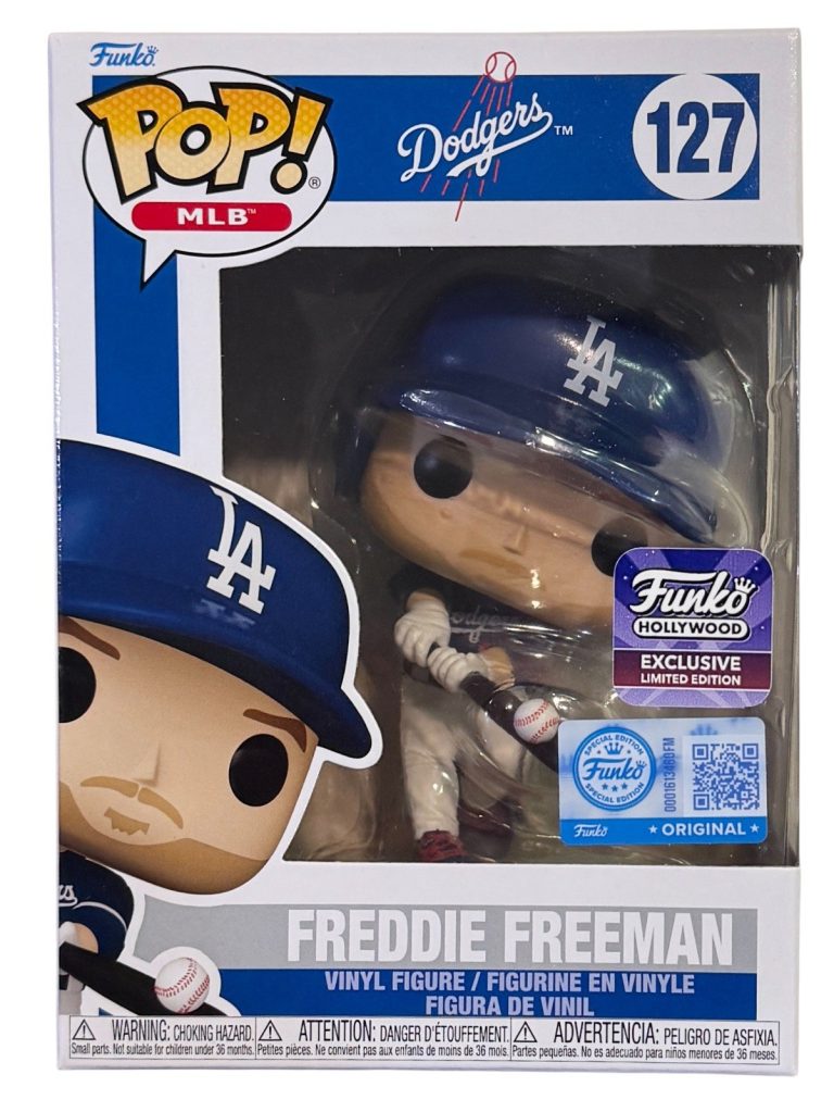 Funko Pop! Dodgers Freddie Freeman #127 (Blue) Hollywood Exclusive & Protector