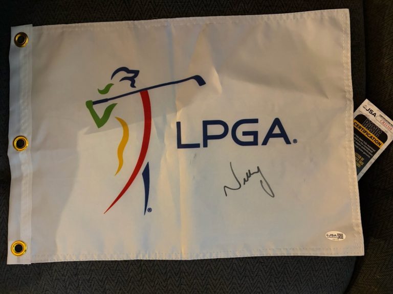 Nelly Korda SIGNED LPGA Tour Golf Flag JSA Authenticated COA