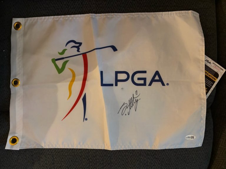 Atthaya Jeeno Thitikul SIGNED LPGA Tour Golf Flag JSA Authenticated COA