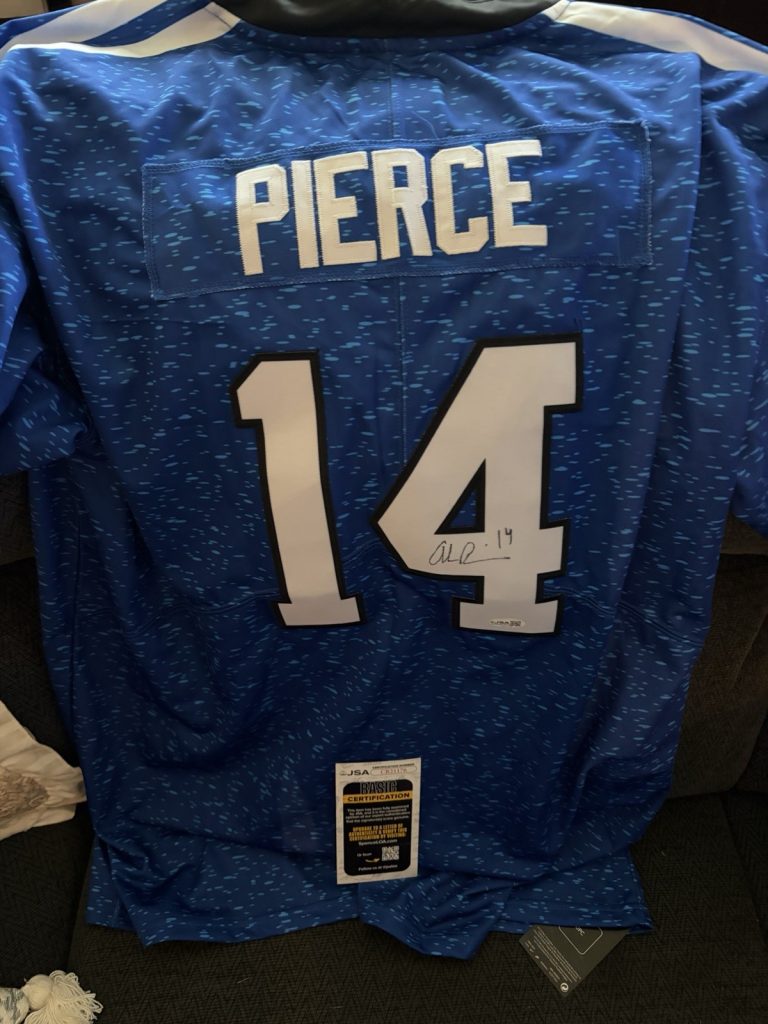 Alec Pierce SIGNED Indianapolis Colts Jersey Stitched XL JSA Authenticated COA
