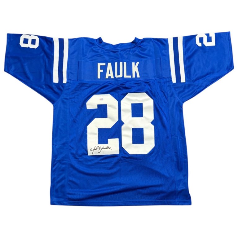 Marshall Faulk Indianapolis Colts Signed Autographed Jersey PSA/DNA