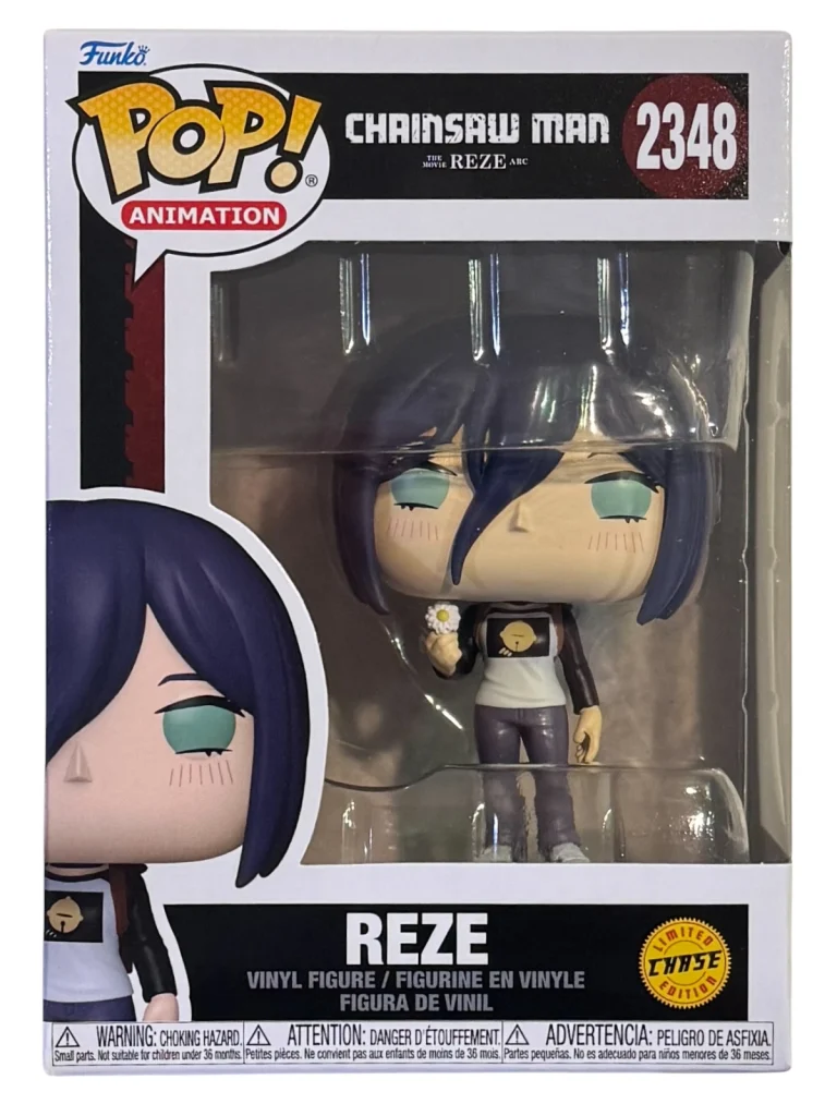 Funko Pop! Animation Chainsaw Man Reze CHASE #2348 Vinyl Figure + Pop Protector