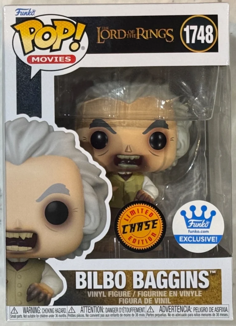 Funko Pop! The Lord of the Rings Bilbo Baggins #1748 Chase Funko Shop Exclusive